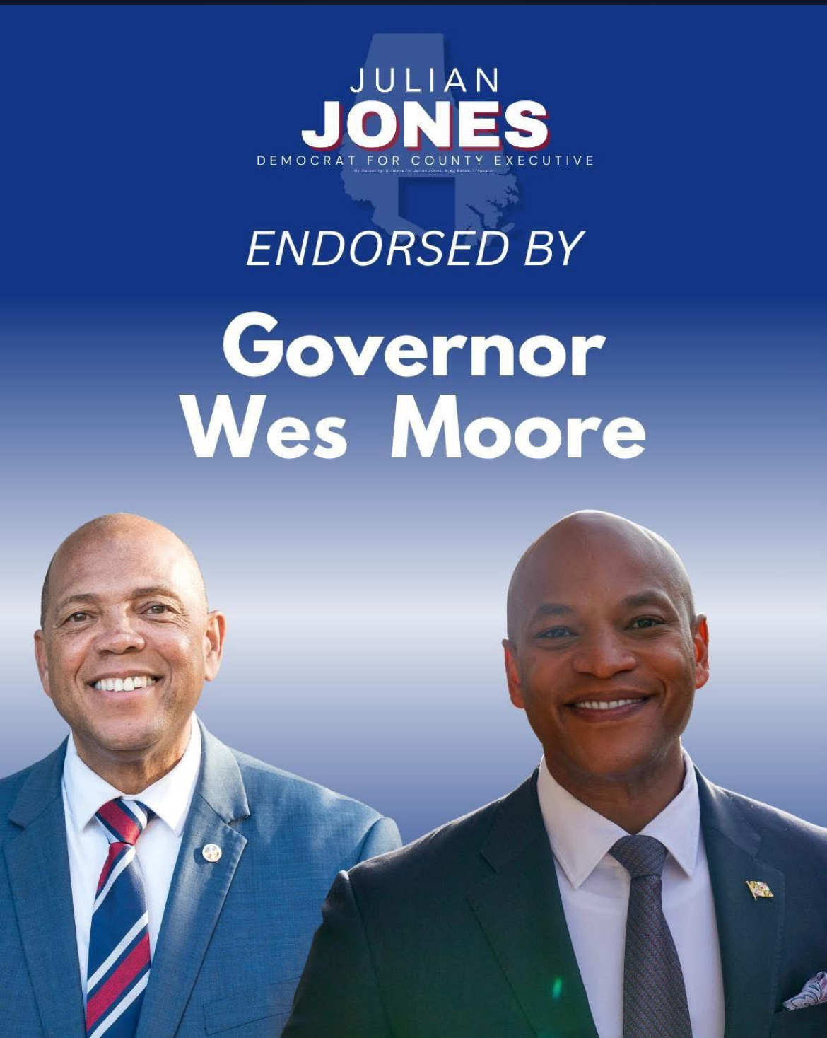 Governor Wes Moore endorses Julian Jones for Baltimore County Executive